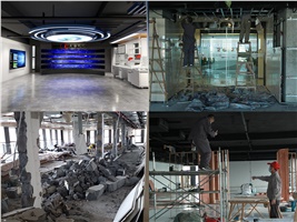 施工速遞|正海現代高端智能一體化展廳施工完成情況